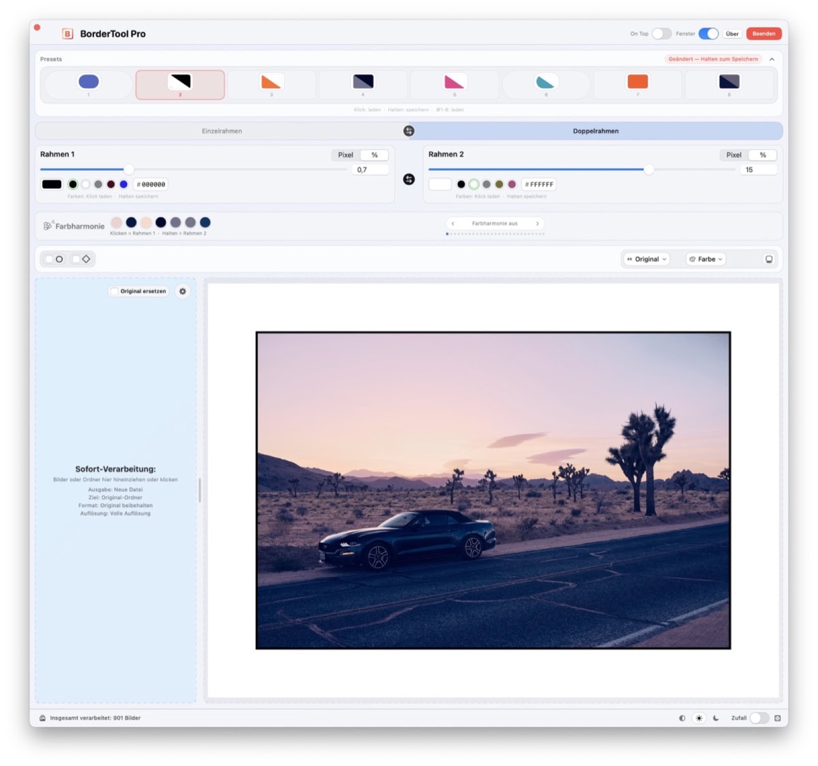 BorderTool Pro — Screenshot