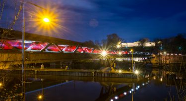 Lightpainting Stuttgart Brücke