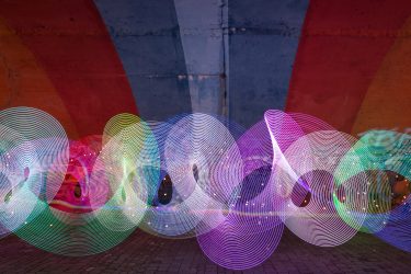 Lightpainting Stuttgart Bunt